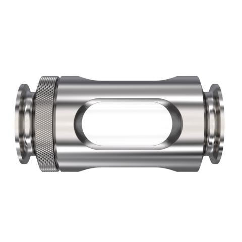 Spike Brewing | Inline Pyrex Sight Glass - 1.5” Stainless Steel Tri-Clamp    - Toronto Brewing
