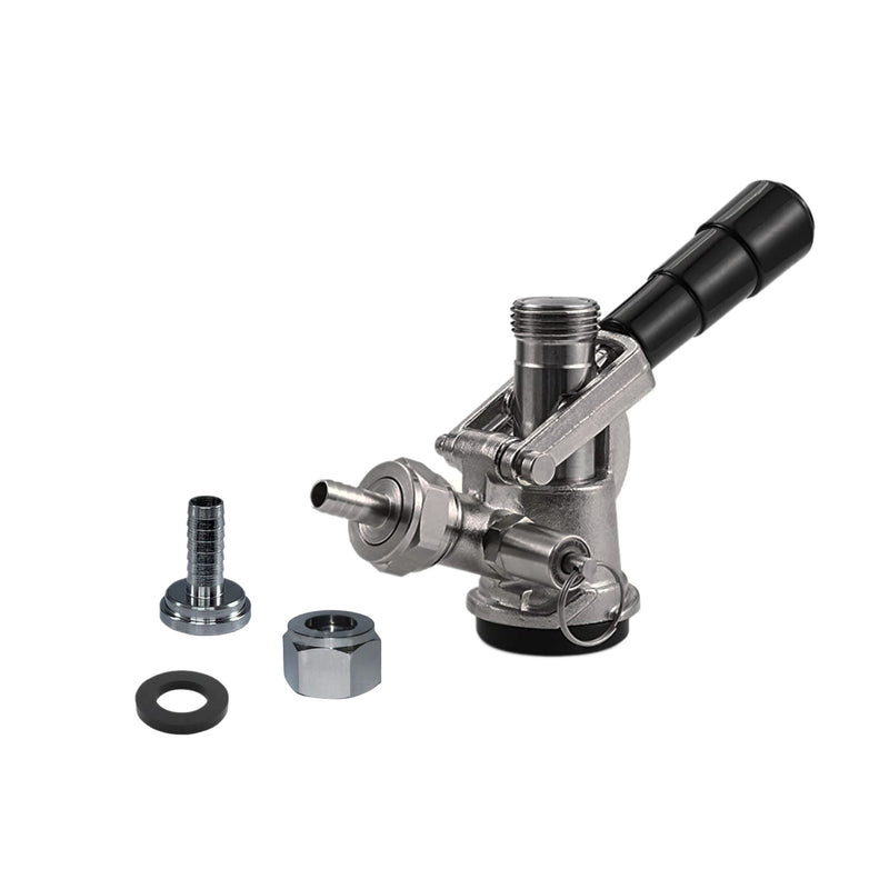 Sanke Keg Coupler - Type D (Stainless Probe and Body) with Tail Piece Assembly    - Toronto Brewing