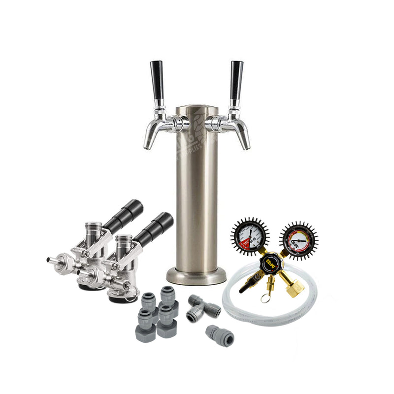 Double Tap Tower Kegerator Kit (Sanke D)    - Toronto Brewing