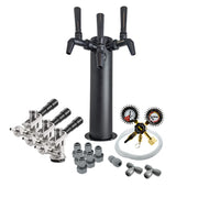 Black Phantom Triple Tap Tower Kegerator Kit (Sanke S)    - Toronto Brewing