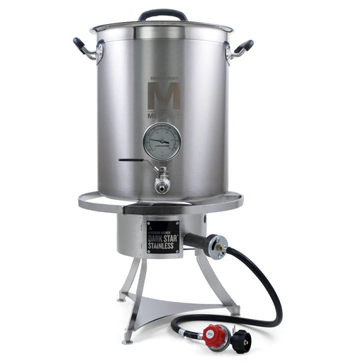 8 Gallon Stainless Steel Brew Kettle and Burner Kit Stainless Steel Burner & MegaPot w/ Thermometer & Ball Valve   - Toronto Brewing