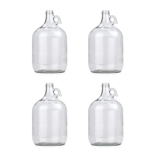 Carboy - 1 Gallon Clear Glass Growler Fermenter (Pack of 4)    - Toronto Brewing