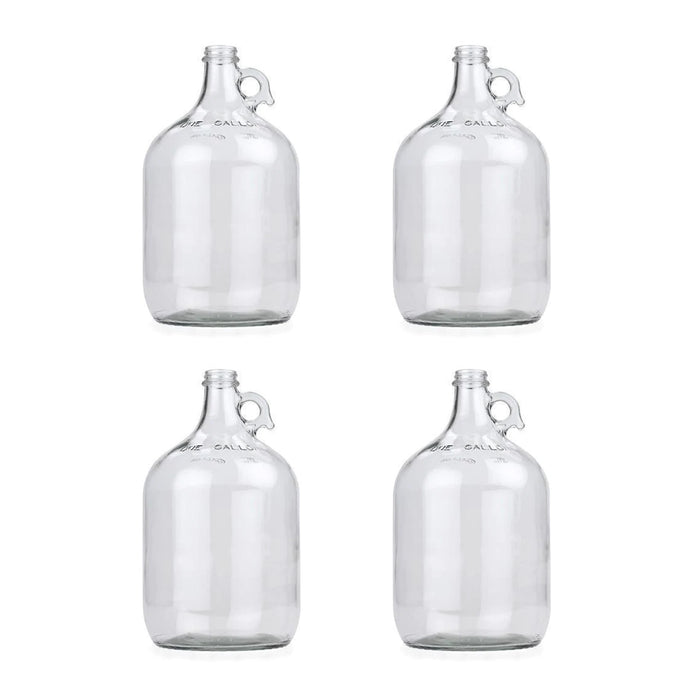 Carboy - 1 Gallon Clear Glass Growler Fermenter (Pack of 4)    - Toronto Brewing