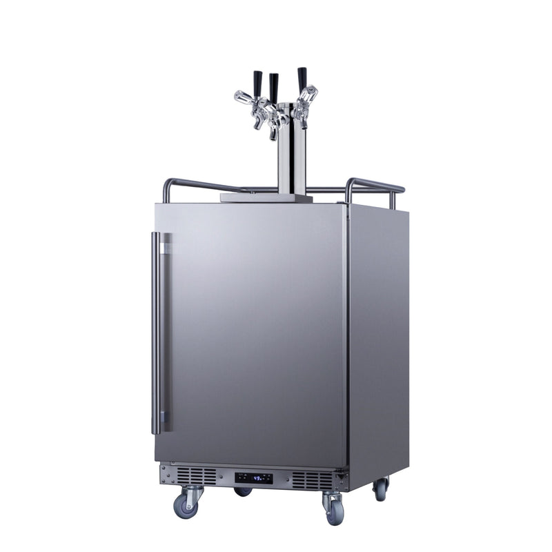 Summit | 5.6 cu. ft. Triple Tap Built-In Outdoor Commercial Beer Kegerator (BC74OSCOMTRIPLE)    - Toronto Brewing