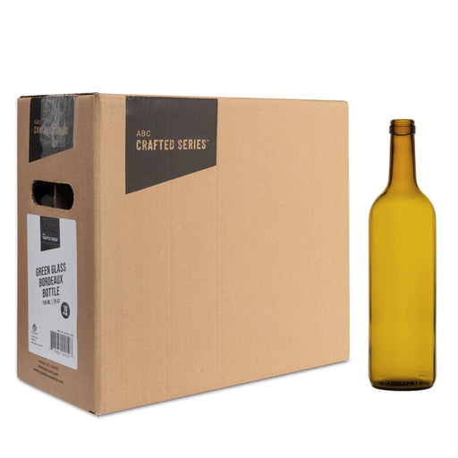 Bordeaux Wine Bottle | Cinnamon Brown Glass (750ml) - 10 Per Case    - Toronto Brewing