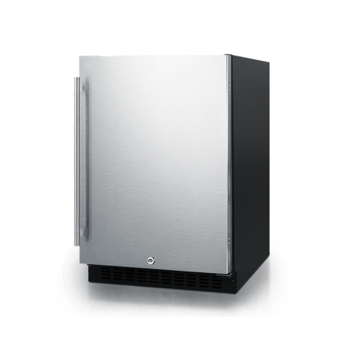 Summit | 24" Wide Built-In All-Refrigerator, ADA Compliant (AL54) Stainless Steel/Black (AL54) Right Hand  - Toronto Brewing