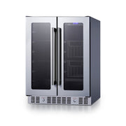 Summit | 24" Wide Built-In Dual Zone Produce Refrigerator, ADA Compliant (ALFD24WBVPANTRY) Stainless Steel (ALFD24WBVCSSPANTRY)   - Toronto Brewing