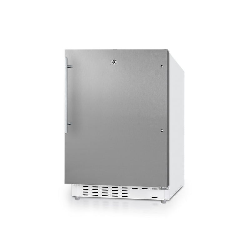 Summit | 21" Wide Built-In Refrigerator-Freezer, ADA Compliant (ALRF48CSSHV) Stainless Steel Door and White Cabinet (ALRF48SSHV)   - Toronto Brewing