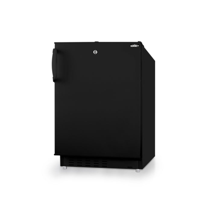 Summit | 21" Wide Built-In Refrigerator-Freezer, ADA Compliant (ALRF48CSSHV) Black (ALRF49B)   - Toronto Brewing