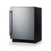 Summit | 24" Wide Built-In All-Refrigerator ADA Compliant (ASDS2413) Stainless and Black (ASDS2413)   - Toronto Brewing