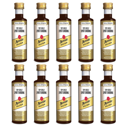 Still Spirits Top Shelf Aussie Gold Rum Essence (50 ml) - 10 PACK    - Toronto Brewing
