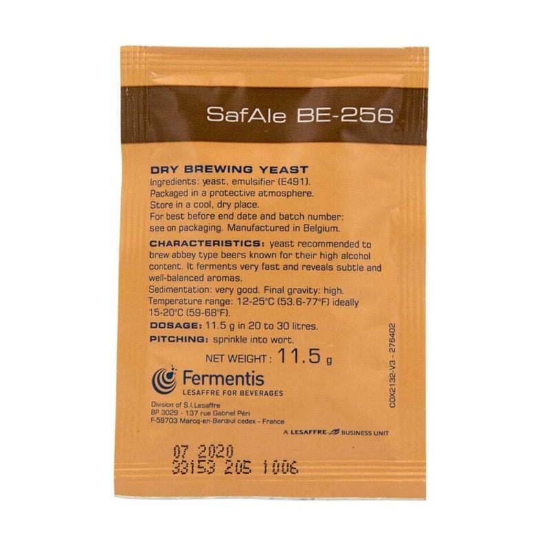 Fermentis | Safbrew Belgian Abbaye Ale (BE-256) Dry Yeast (11.5 g)    - Toronto Brewing