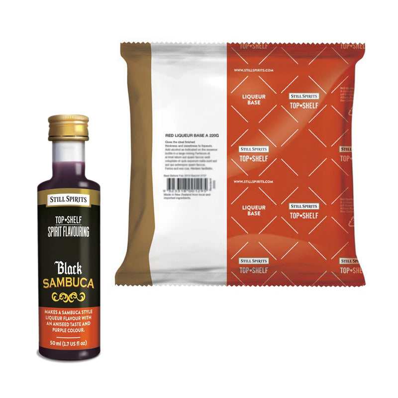 Still Spirits Top Shelf Black Sambuca Essence (50 ml) Essence + Base Pack A   - Toronto Brewing