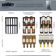 Summit | 29 Bottle Single Zone Built-In Wine Cooler - (CL18WC)    - Toronto Brewing