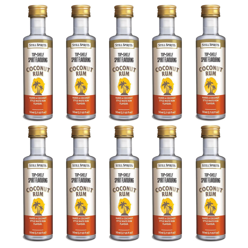 Still Spirits Top Shelf Coconut Rum Essence (50 ml) - 10 PACK    - Toronto Brewing