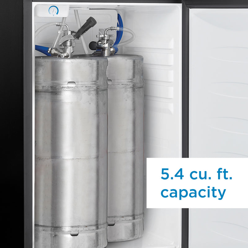 Danby | 5.4 cu. ft. Dual Tap Kegerator - Stainless Steel (DKC054A1BSL2DB)    - Toronto Brewing