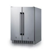 Summit | 24" Built-In Refrigerator-Freezer (FFRF24SS) Stainless Steel (FFRF24SSCSS)   - Toronto Brewing