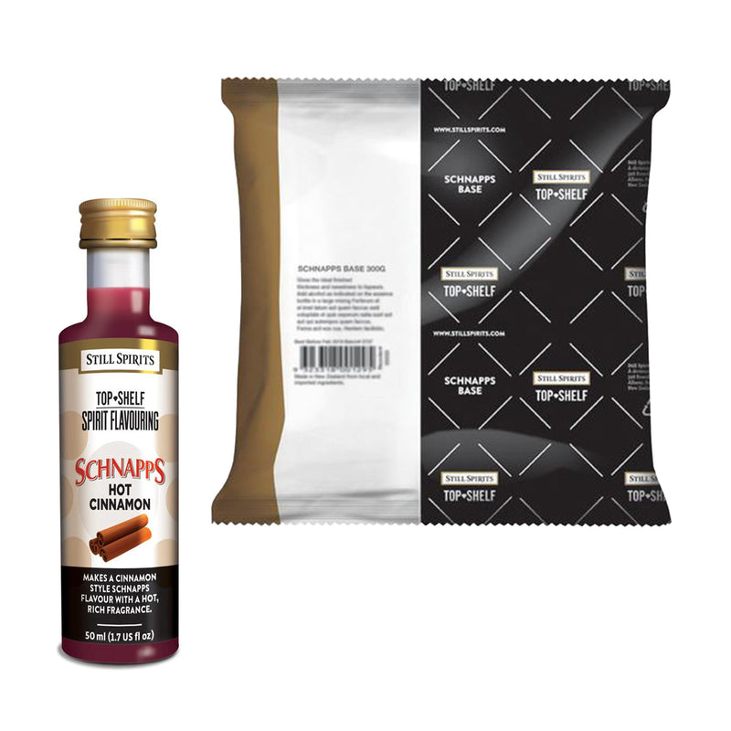 Still Spirits Top Shelf Hot Cinnamon Schnapps (50 ml) Essence + Schnapps Base Pack   - Toronto Brewing