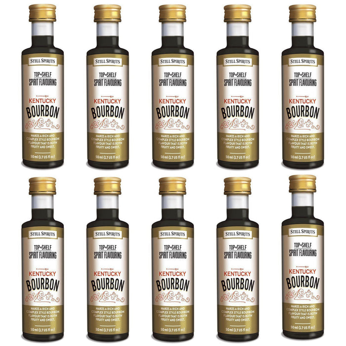 Still Spirits Top Shelf Kentucky Bourbon Essence (50 ml) - 10 PACK    - Toronto Brewing