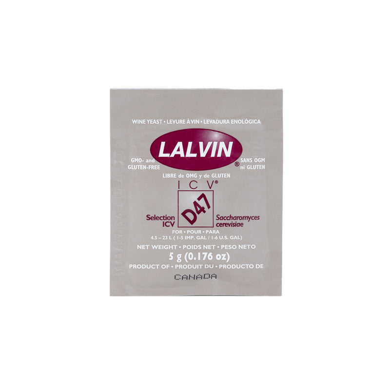 Lalvin | D47 White Wine Yeast (5 g) x 10 Sachets - Toronto Brewing
