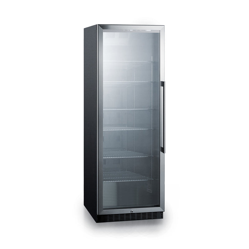 Summit | 24" Wide Beverage Centre, Stainless Steel Interior (SCR1401) Left Hand Black  - Toronto Brewing