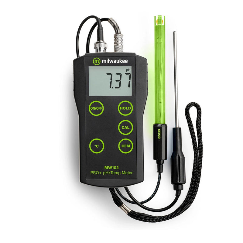 Complete pH Bundle - Milwaukee MW102 Pro+ 2 in 1 pH and Temperature Meter With ATC - Toronto Brewing