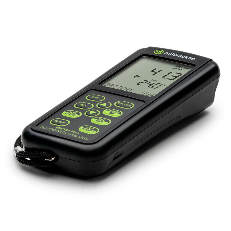 Milwaukee | MW306 MAX Waterproof EC/TDS/NaCl/Temp Logging Portable Meter    - Toronto Brewing
