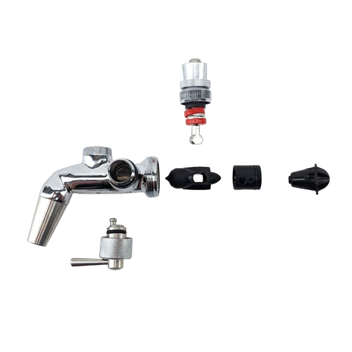 Triple Tap Beer Tower - Stainless Steel Nukatap Flow Control Faucets    - Toronto Brewing