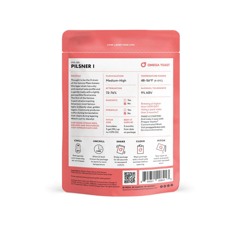 Omega Yeast Labs | OYL-101 - Pilsner I    - Toronto Brewing
