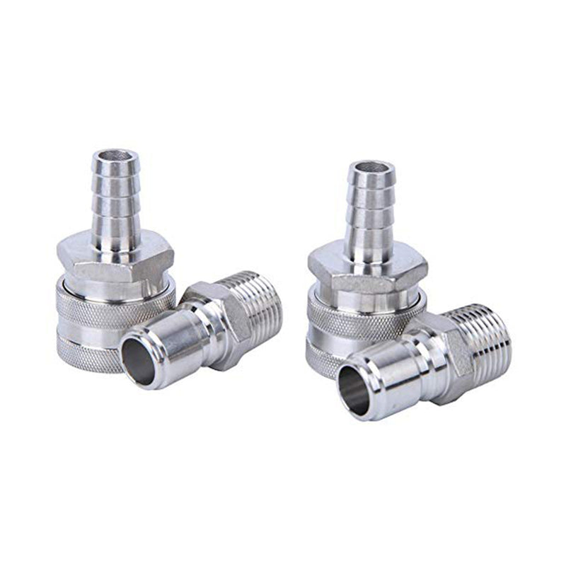 Quick Disconnect Set - ½" Male NPT to ½" Barb (2 sets)    - Toronto Brewing