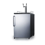 Summit | 24" Wide Dual Tap Built-In Commercial Kegerator (SBC635MBI7SSTWIN) Towel Bar   - Toronto Brewing