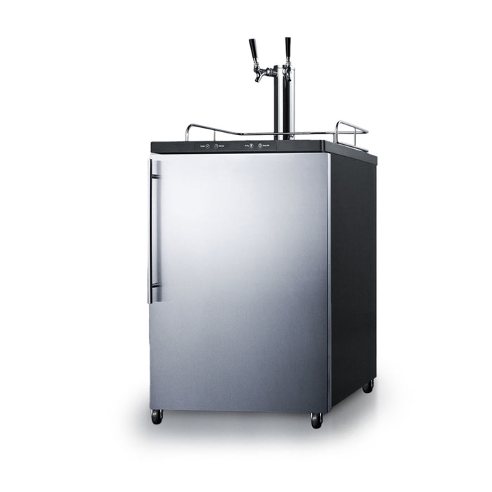 Summit | 5.6 cu. ft. Dual Tap Outdoor Commercial Kegerator (SBC635MOS7TWIN) Vertical   - Toronto Brewing