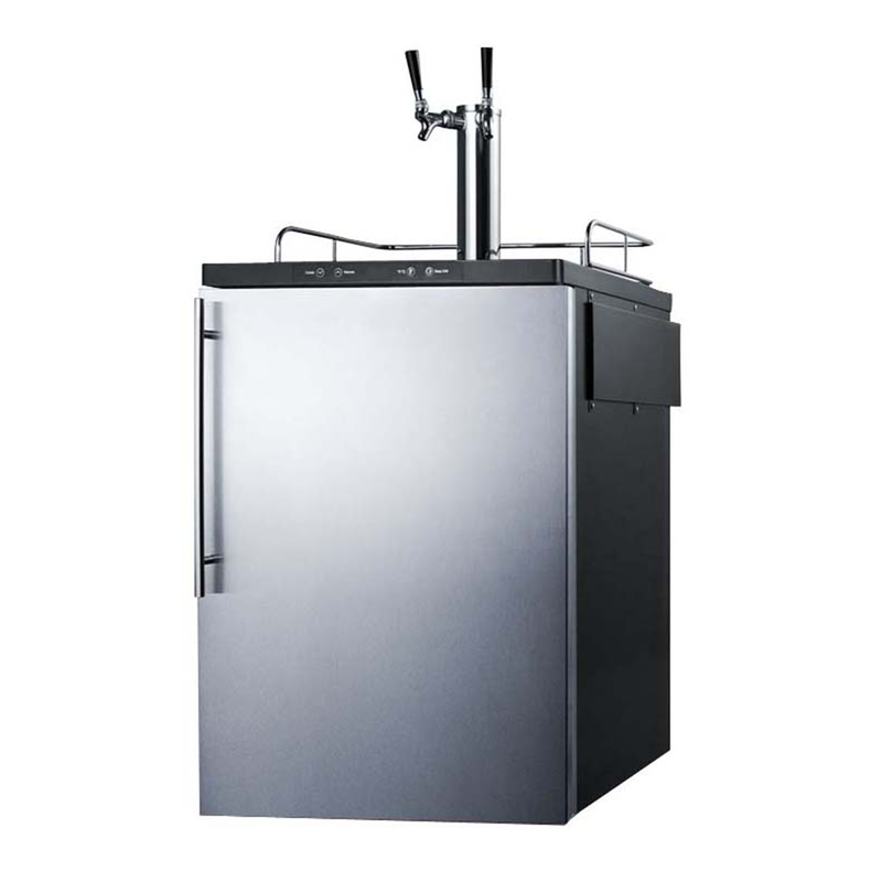 Summit | 5.6 cu.ft. Double Tap Built-In Kegerator (SBC635MBISSTWIN) Vertical Handle   - Toronto Brewing