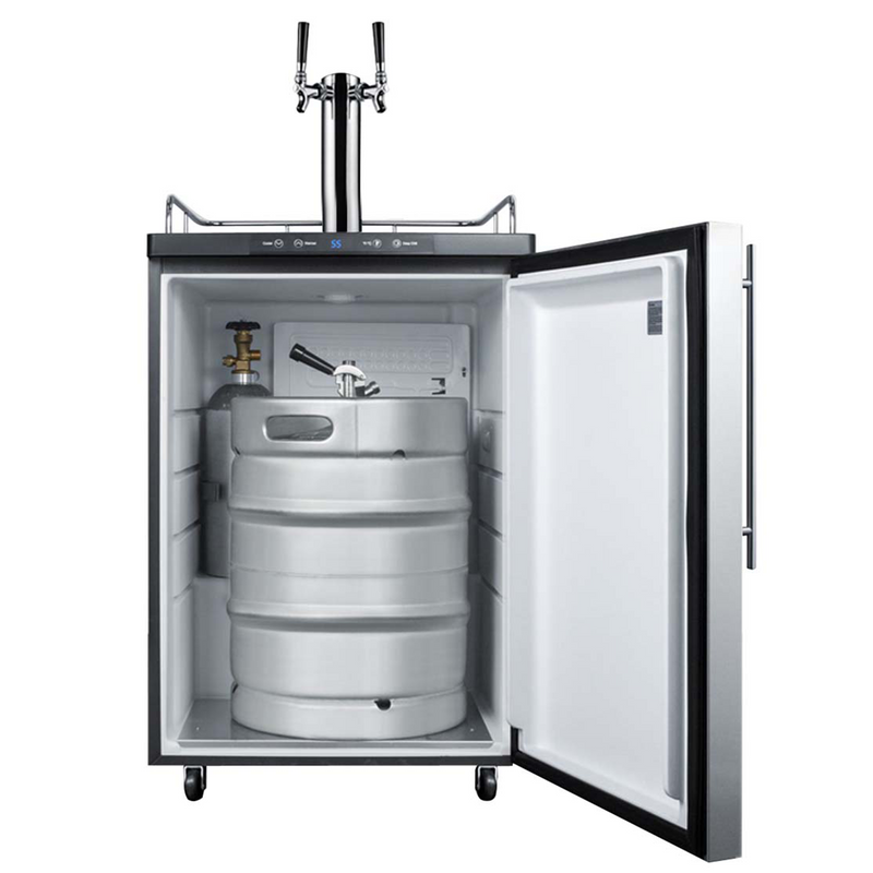 Summit | 5.6 cu.ft. Double Tap Built-In Kegerator (SBC635MBISSTWIN)    - Toronto Brewing