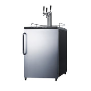 Summit | 5.6 cu. ft Triple Tap Wine Kegerator with Digital Thermostat (SBC635MTRIPLE) Stainless Steel (SBC635MSSTBTRIPLE)   - Toronto Brewing