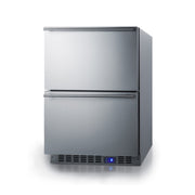 Summit | 24" Wide 2-Drawer All-Freezer (SCFF532D) Stainless Steel (SCFF532D)   - Toronto Brewing