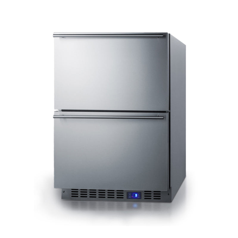 Summit | 24" Wide 2-Drawer All-Freezer (SCFF532D) Stainless Steel (SCFF532D)   - Toronto Brewing
