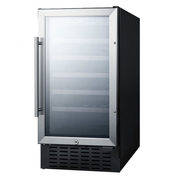 Summit | 34 Bottle Single Zone Built-In Wine Refrigerator (SWC1840B) Black (SWC1840B)   - Toronto Brewing