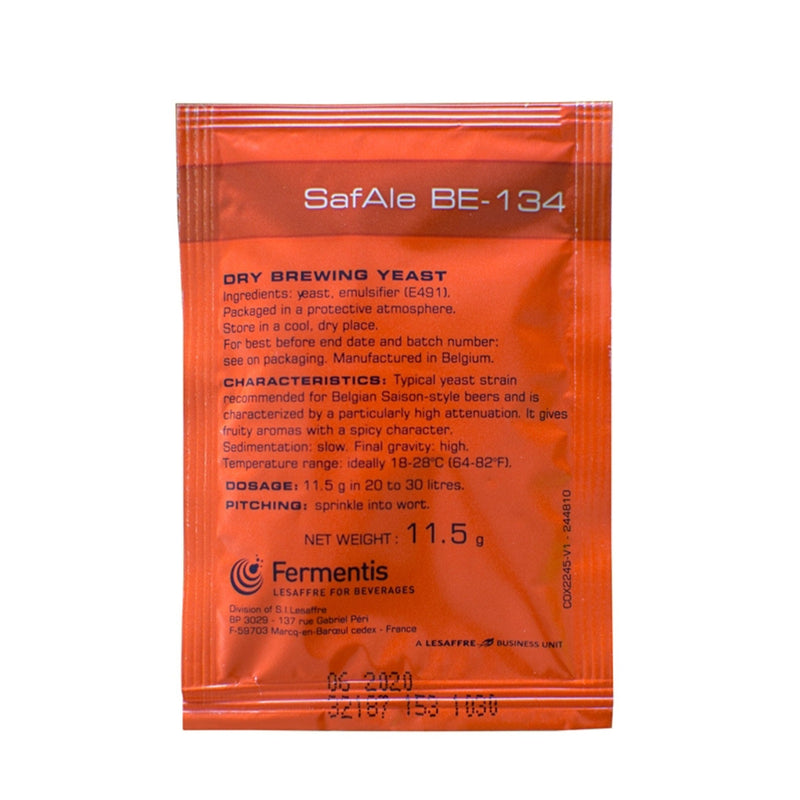 Fermentis | Safale BE-134 Belgian Ale Dry Yeast (11.5 g)    - Toronto Brewing