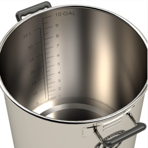 Spike Brewing | 10 Gallon OG Stainless Steel Kettle V4 (2 Vertical Couplers) With Hardware    - Toronto Brewing