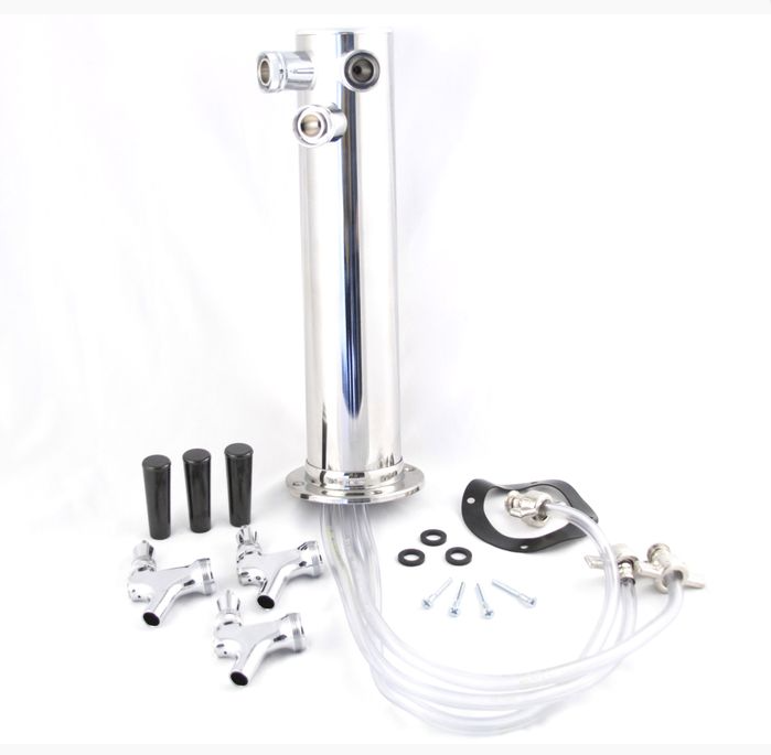 Taprite | Stainless Steel Triple Tap Draft Beer Tower    - Toronto Brewing