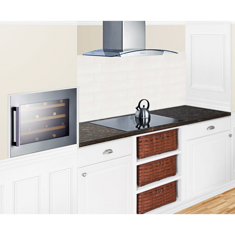 Summit | 28 Bottle Single Zone Stainless Steel Built-In Wine Refrigerator (VC28S)    - Toronto Brewing