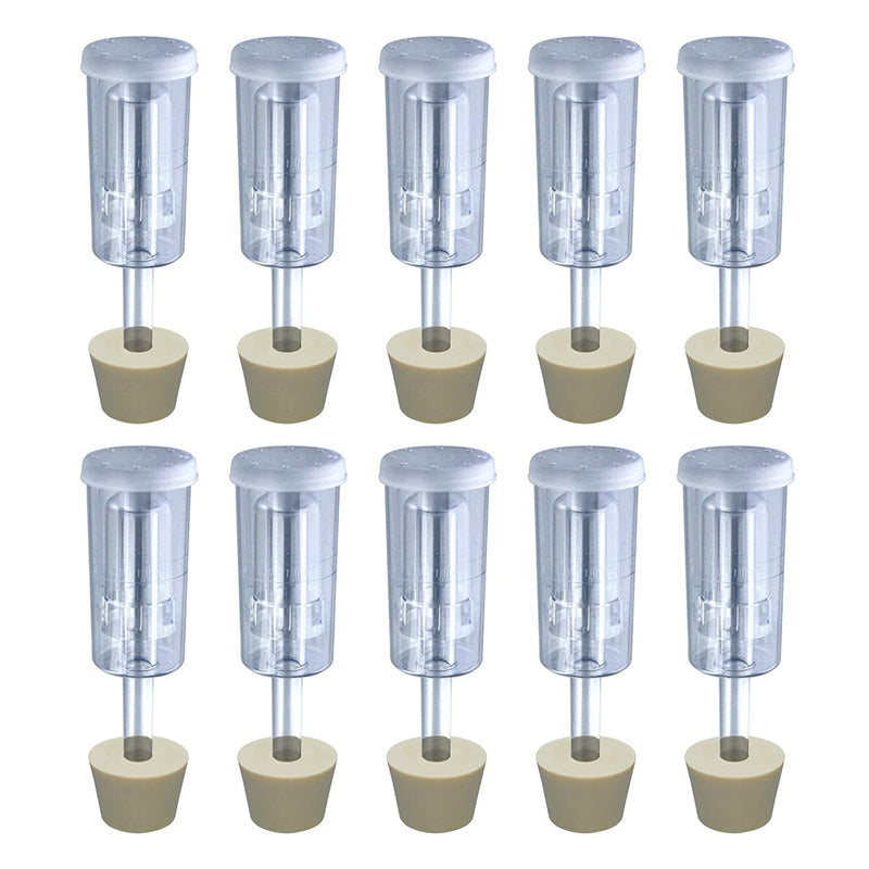 Airlocks - 3-Piece Bubbler and #6.5 Carboy Bung (Pack of 10)    - Toronto Brewing