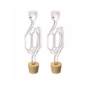 Airlocks - S-Type Bubbler and #6.5 Carboy Bung (Pack of 2)    - Toronto Brewing
