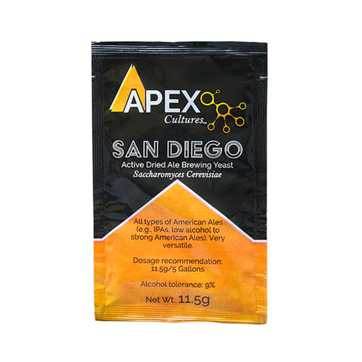 Apex Cultures | San Diego (Pacific Ale) Dry Brewing Yeast (11.5g)    - Toronto Brewing