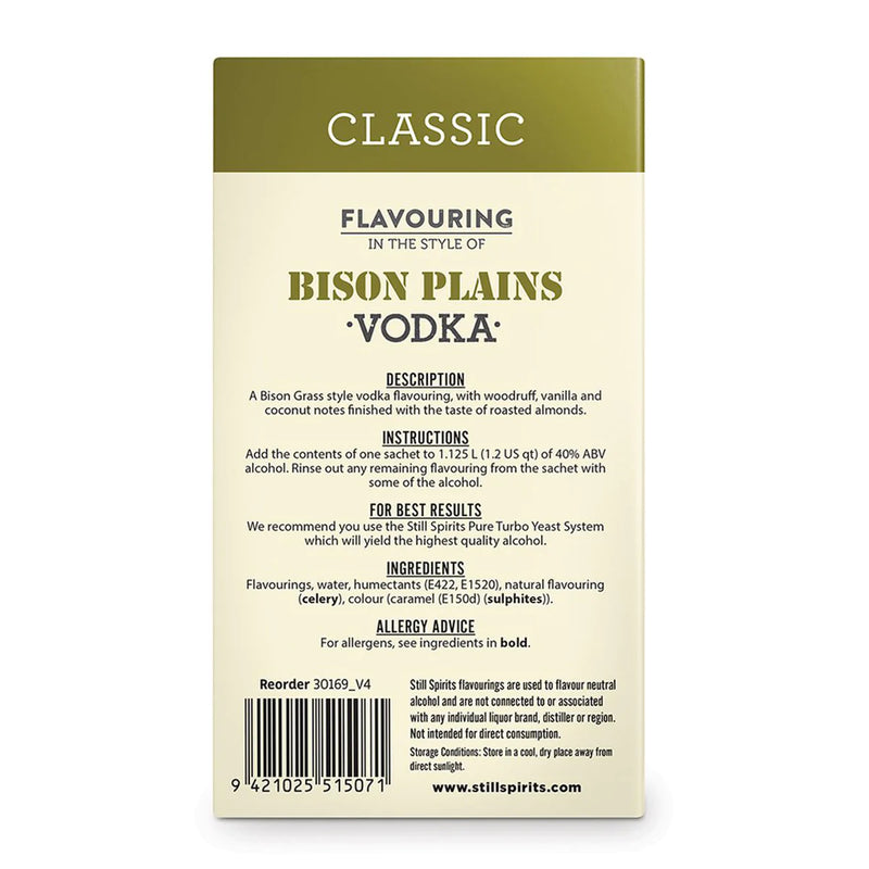 Still Spirits Classic Bison Plains Vodka Essence Duplex    - Toronto Brewing