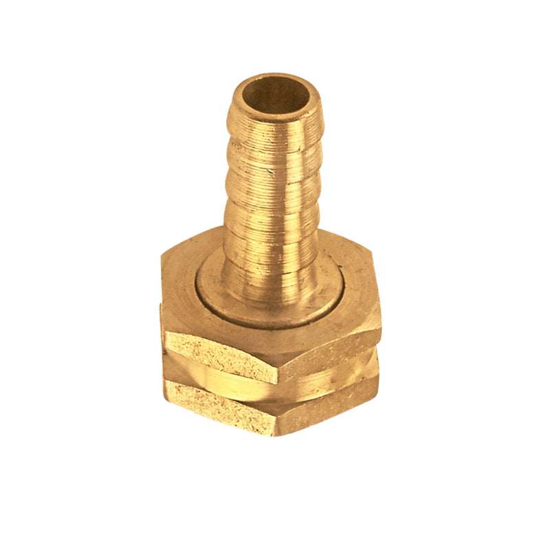 Brass Garden Hose Fitting - 3/4" Female GH x  ½" Barb    - Toronto Brewing