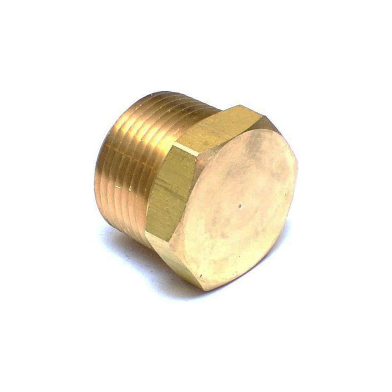 Brass Hex Head Plug - 1/4"    - Toronto Brewing