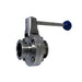 Tri-Clamp - 1.5" TC ButterFly Pull Trigger Ball Valve - Toronto Brewing