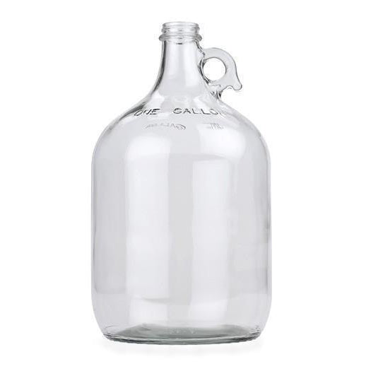 Carboy - 1 Gallon Clear Glass Growler Fermenter with Airlock and #6.5 Rubber Bung    - Toronto Brewing
